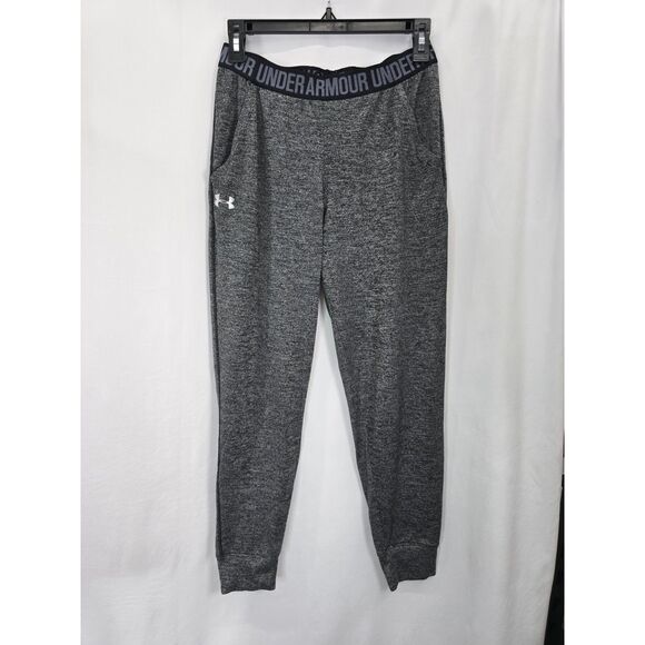 Women's Athletic Under Armour Set Joggers‎ & American Flag Tank Black Gray SZ XS - Picture 5 of 9